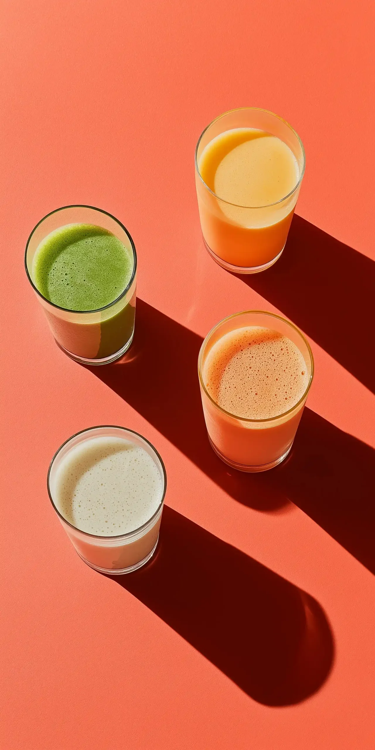 Vintage Smoothies in Glasses Midjourney提示词