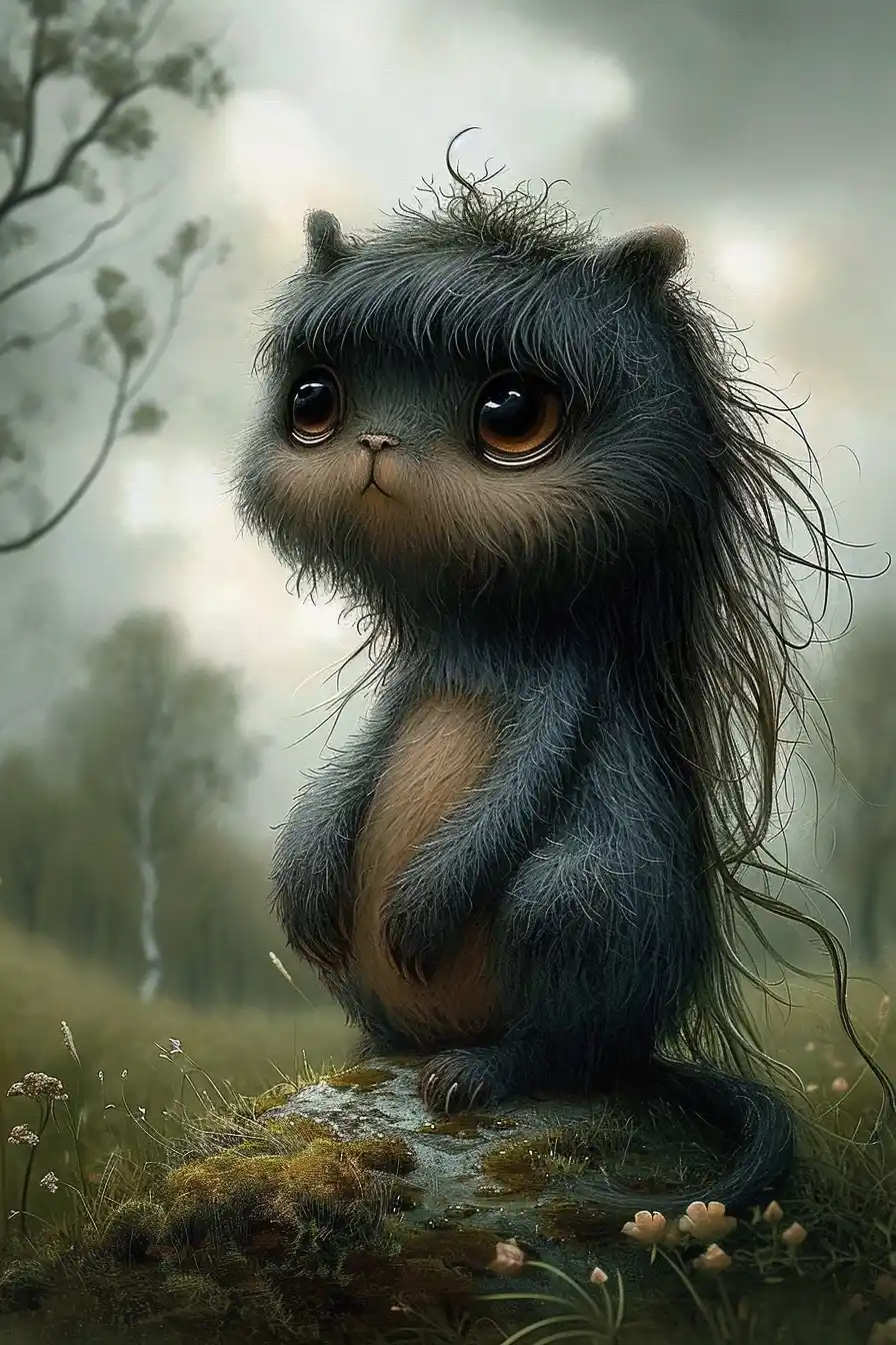 Whimsical Forest Monster Midjourney提示词