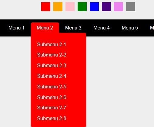 用 CSS3 创建一个漂亮的多种色彩的菜单