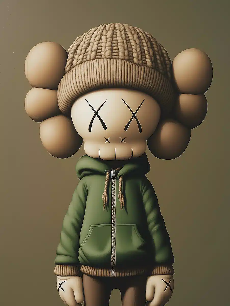 KAWS Character in Beanie Midjourney提示词