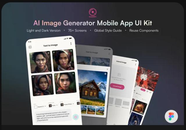 Imaginify - AI Image Generator Mobile App UI Kit