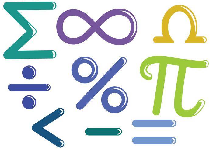 免费的数学符号矢量