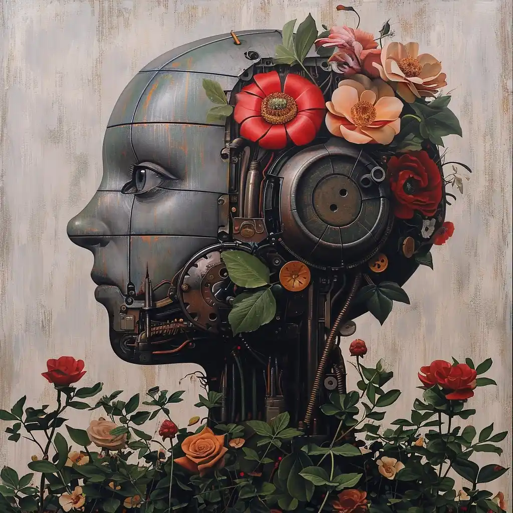 Minimalist Machine Midjourney提示词