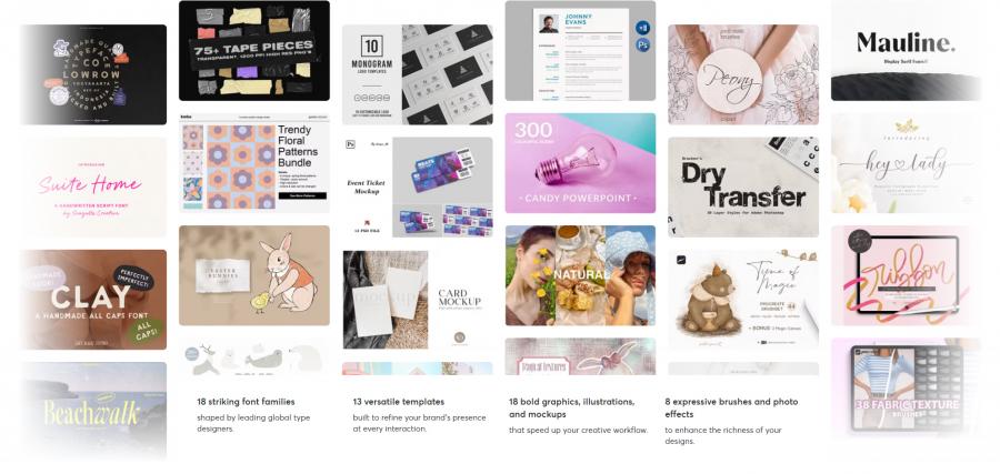 2025年的3月creativemarket.com网站分享价值高达 1000 美元的素材资源打包下载