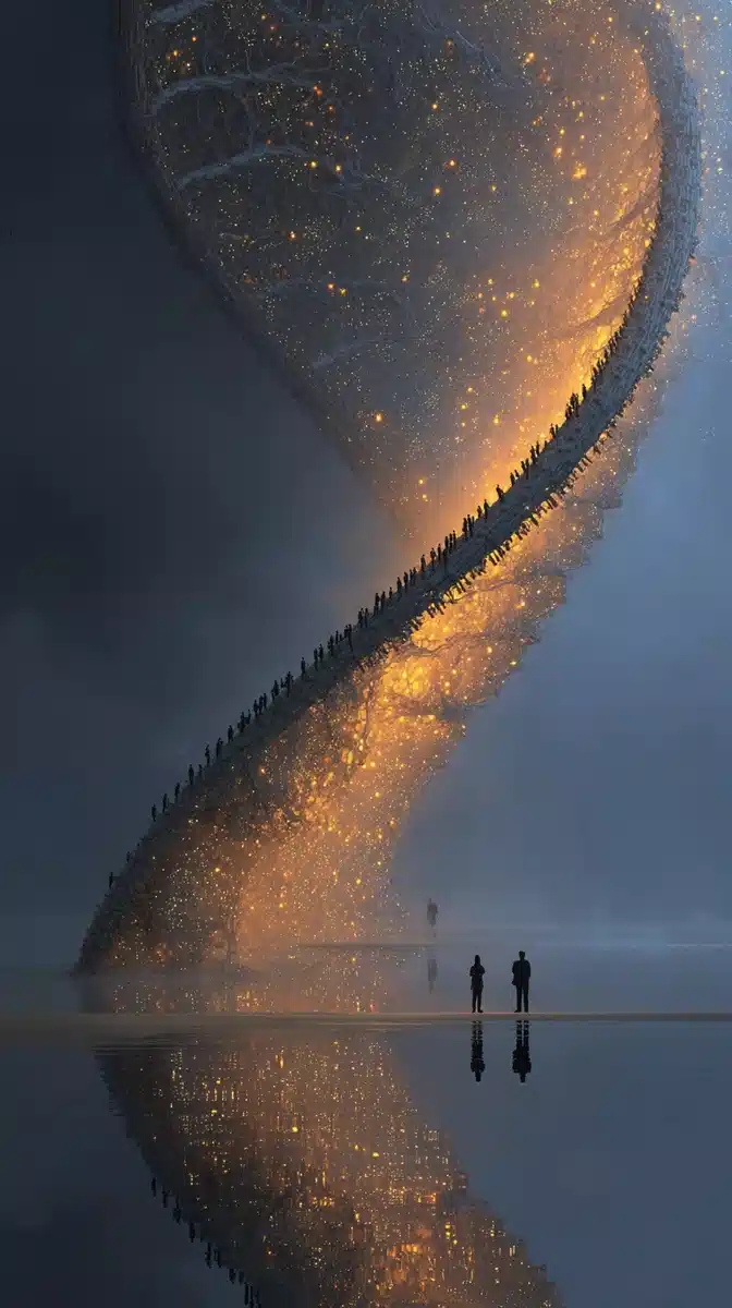 Surreal DNA Earthscape Midjourney提示词