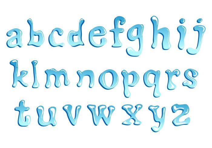 小写字母的水字体