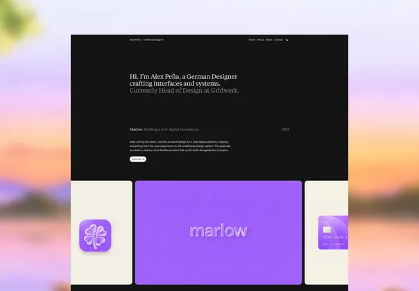 极简作品集Framer模板，Minimal Portfolio