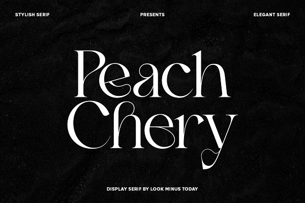 Peach Chery Display Serif Font