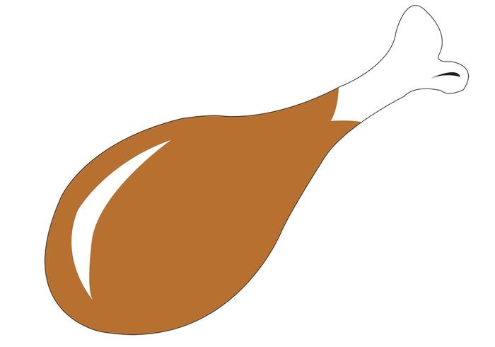 鸡腿矢量