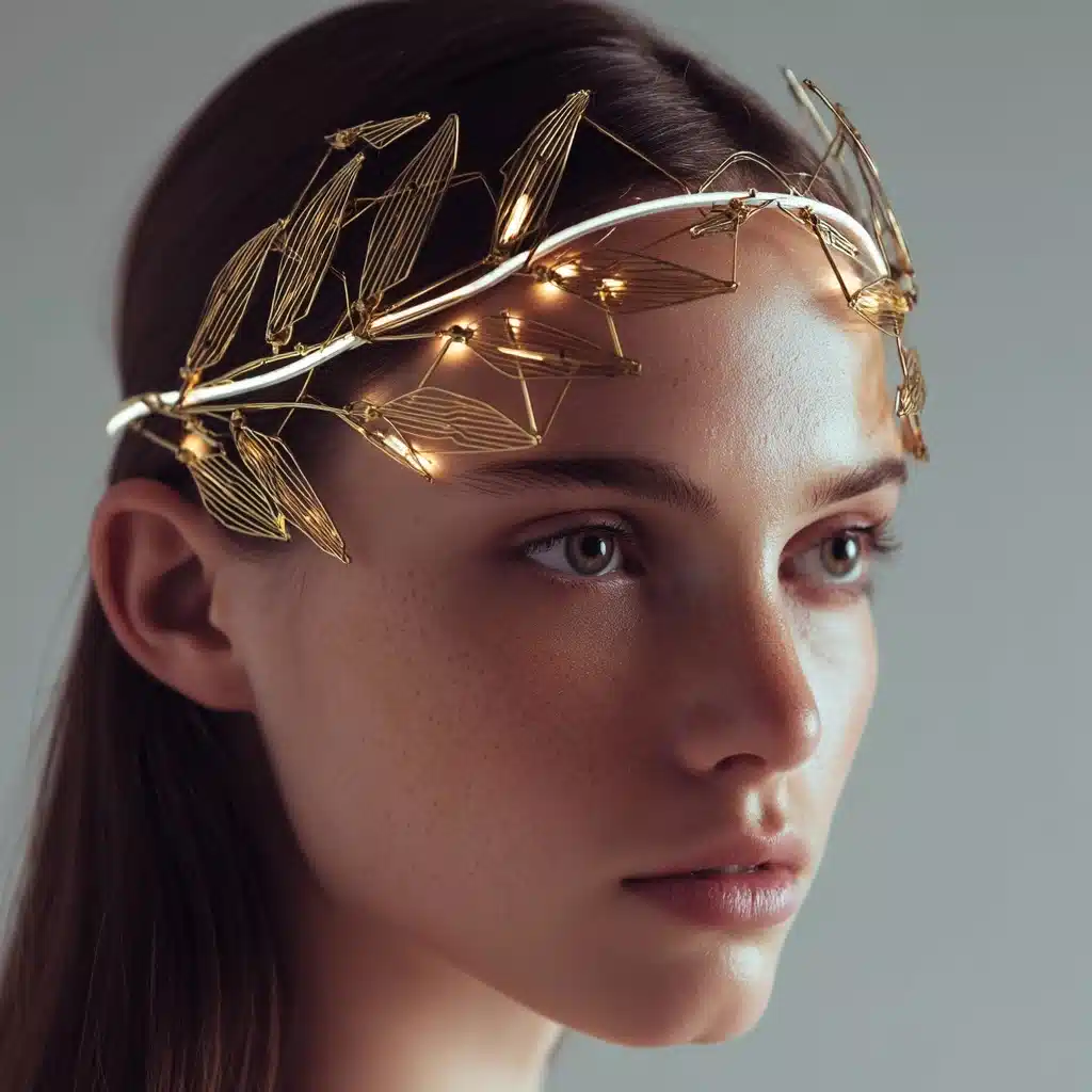 Minimalist Olive Leaf Headband Midjourney提示词