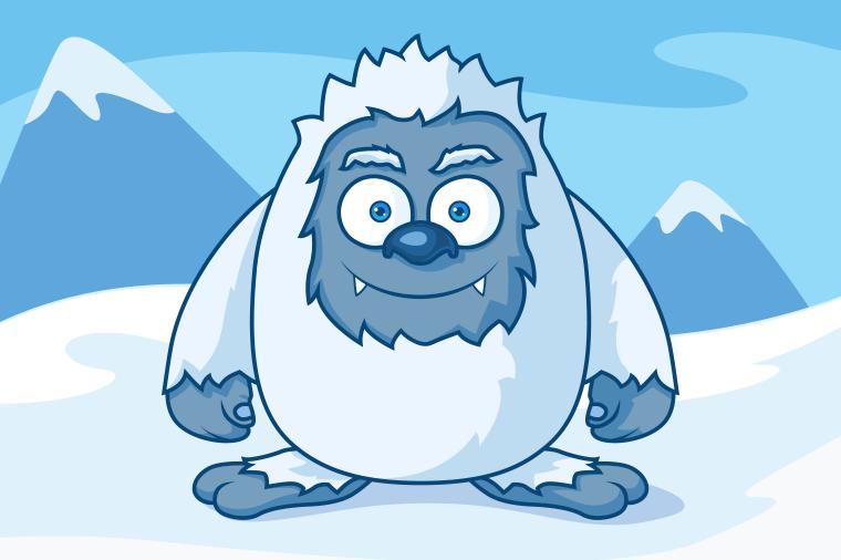 Free Yeti Character （怪物雪人）