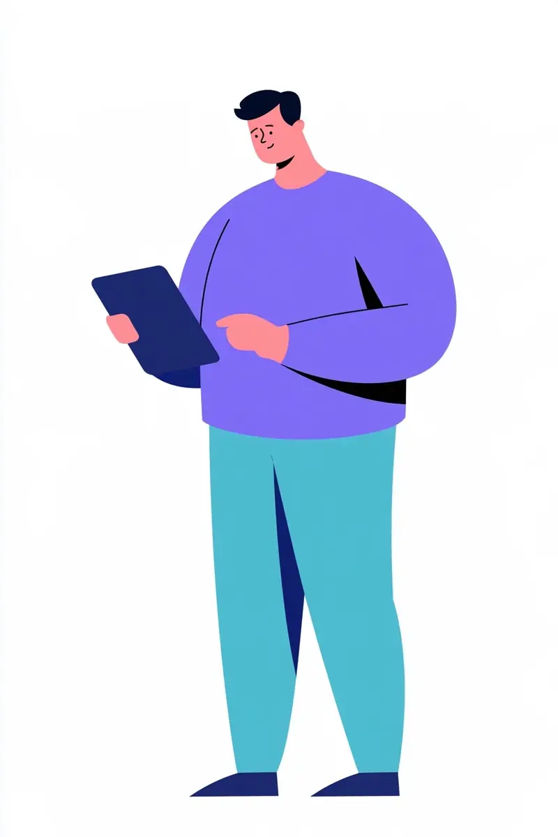 Vector Property Clerk Illustration Midjourney提示词