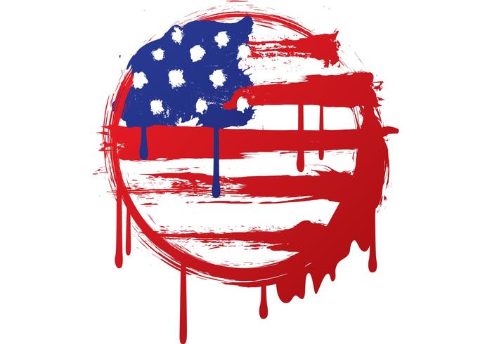 美国垃圾标志矢量