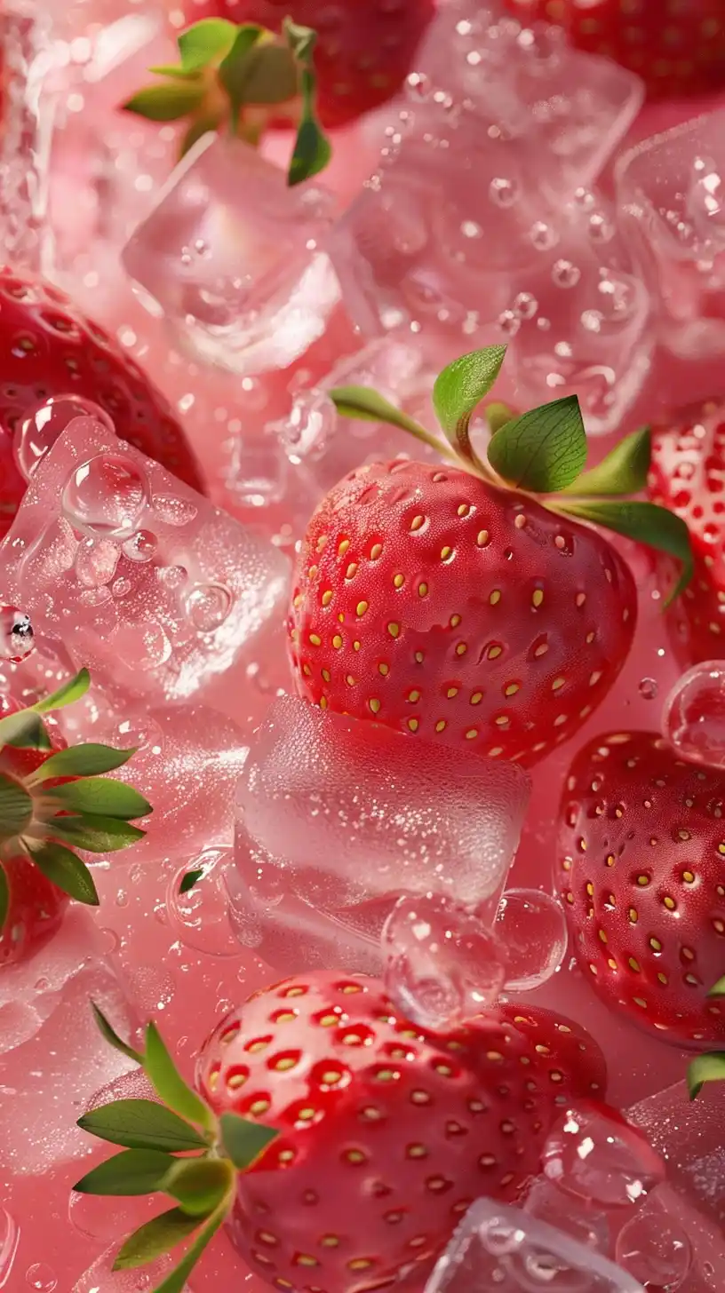 Realistic Strawberry Jam Jar Midjourney提示词