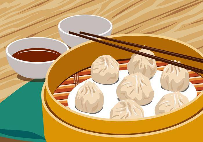 中国蒸饺子