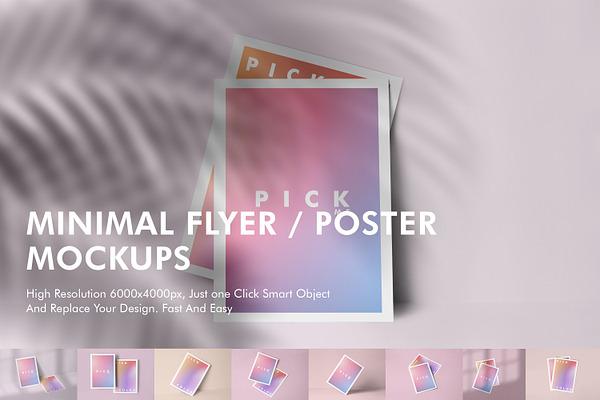 Minimal Flyer Poster Mockups