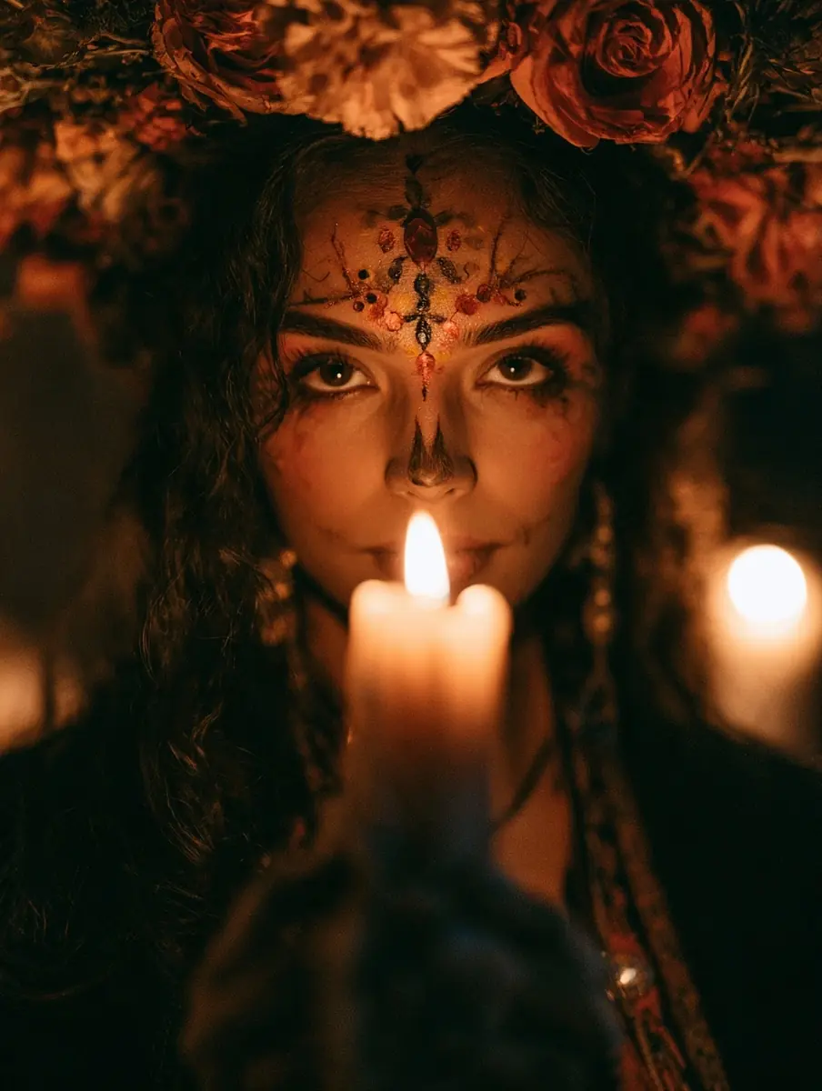 Dia De Los Muertos Portrait Midjourney提示词