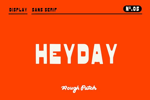 HeyDay Sans Serif Display Font