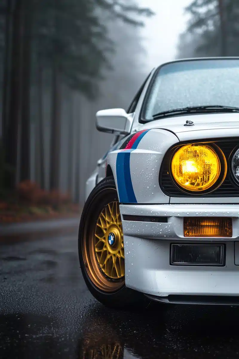 Hyper-Realistic E30 M3 Close-Up Midjourney提示词