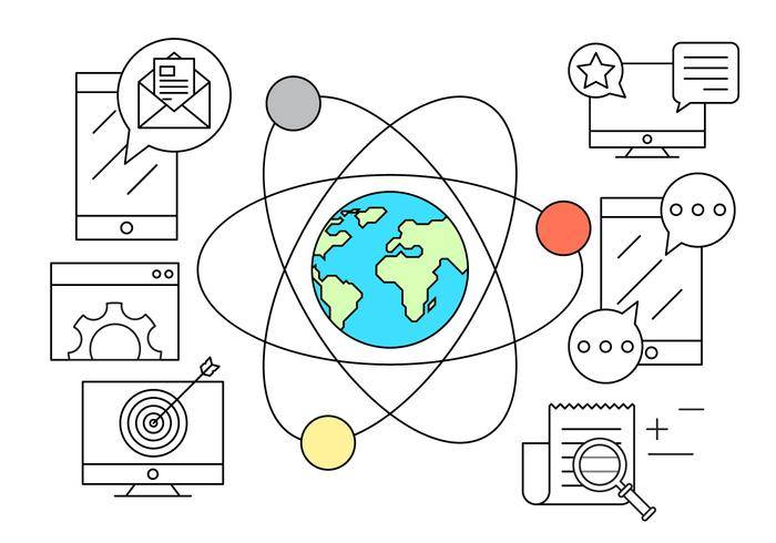 连接矢量图标