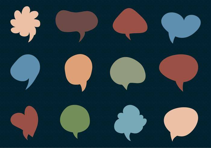 Imessage免费矢量聊天泡沫的集合。