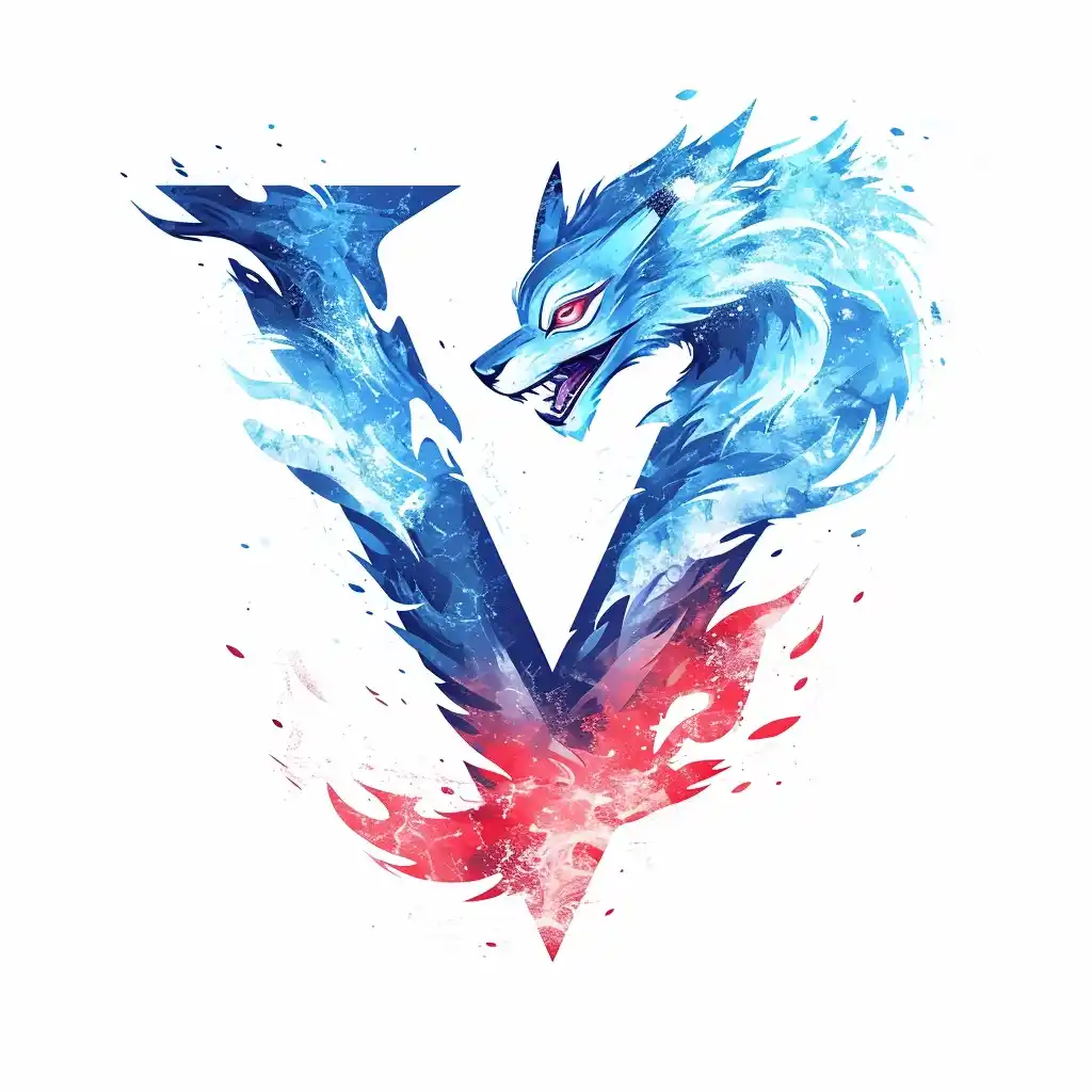 Chinese Tiger V Logo Midjourney提示词