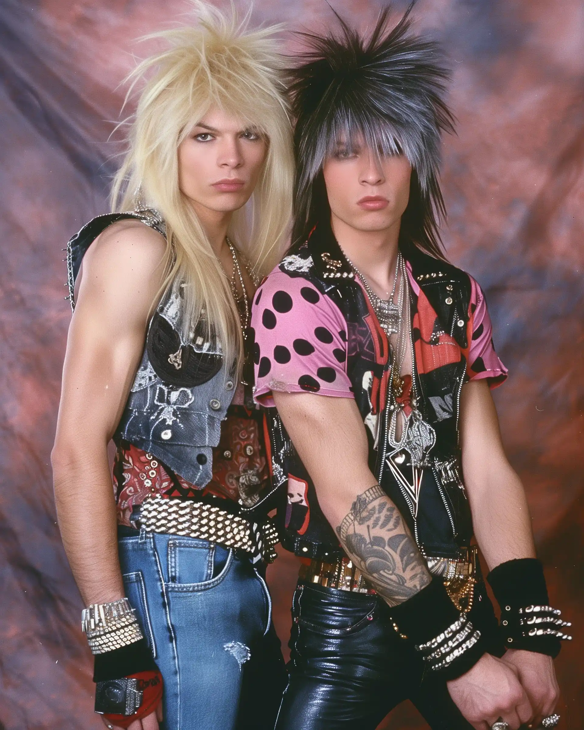 Glam Rock Duo Agfa Vista Midjourney提示词
