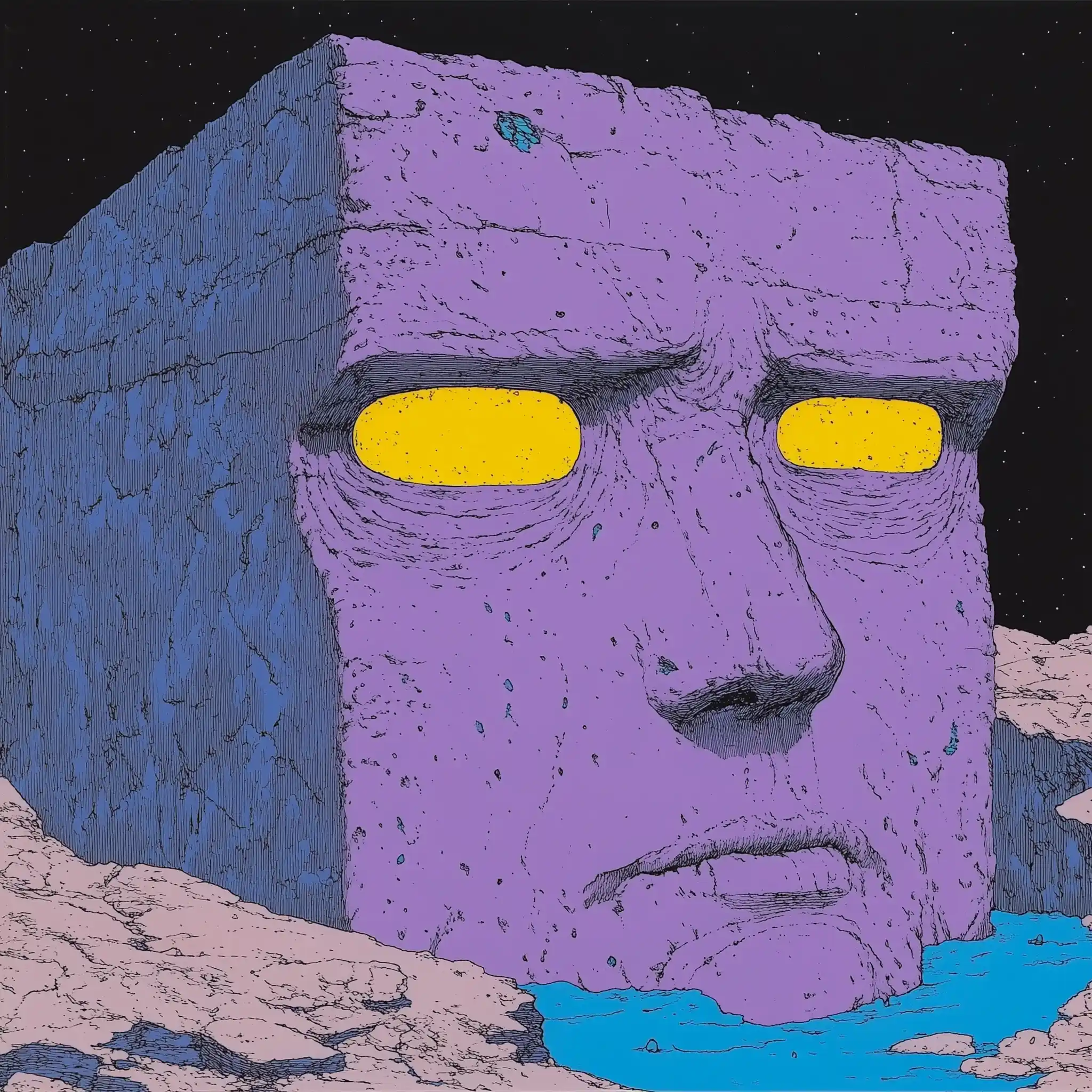Minimalist Sci-Fi Creatures Midjourney提示词