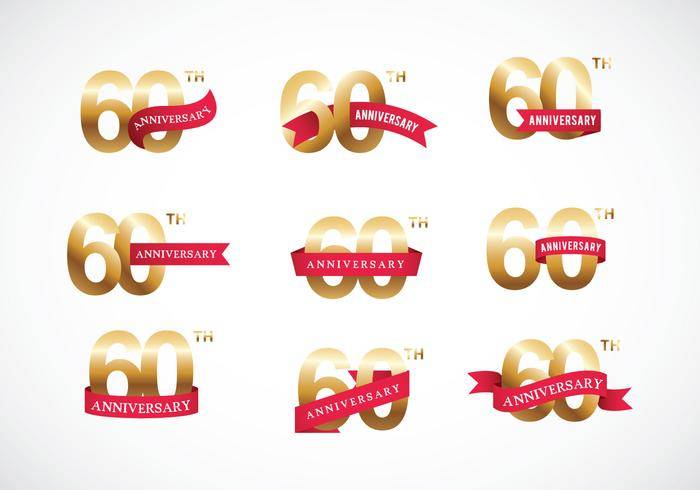 免费60周年矢量