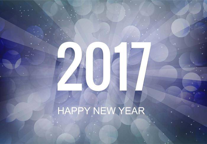 免费矢量新年2017年背景