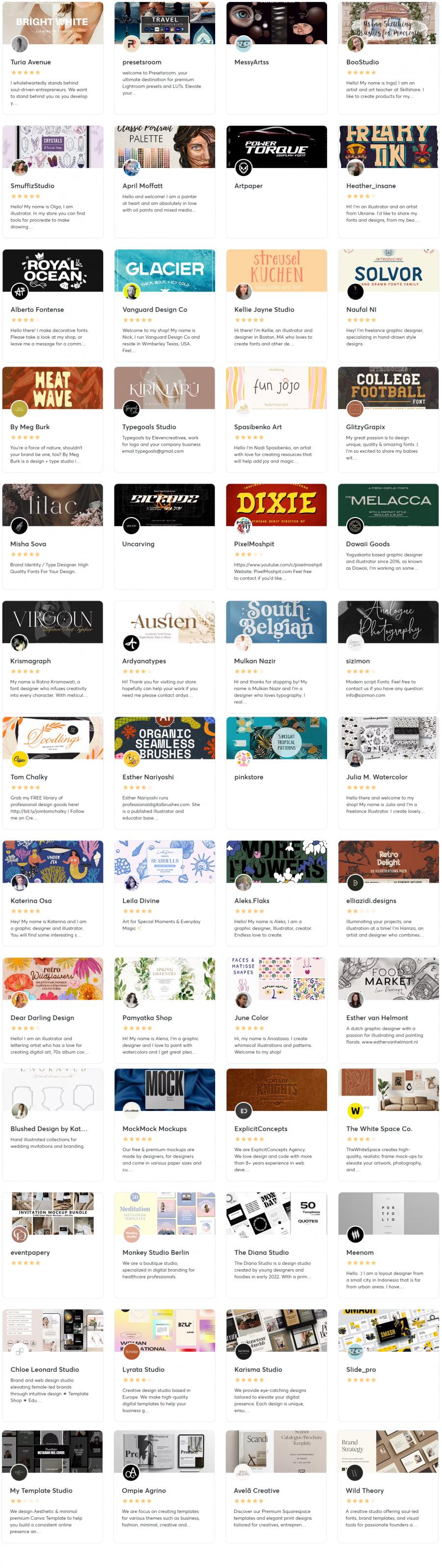 2025年的8月creativemarket.com网站分享价值高达 1000 美元的素材资源打包下载