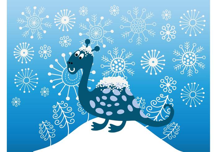 雪恐龙