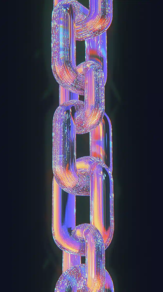 Crystal Links in Light Midjourney提示词