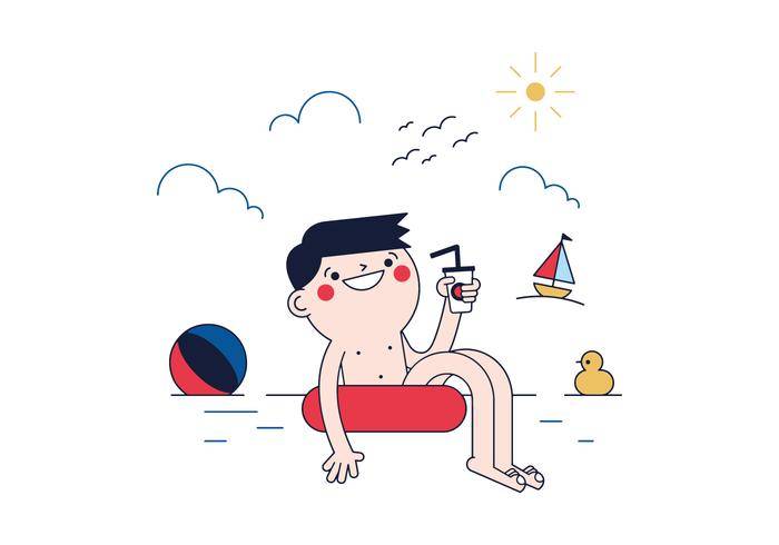 免费游泳矢量