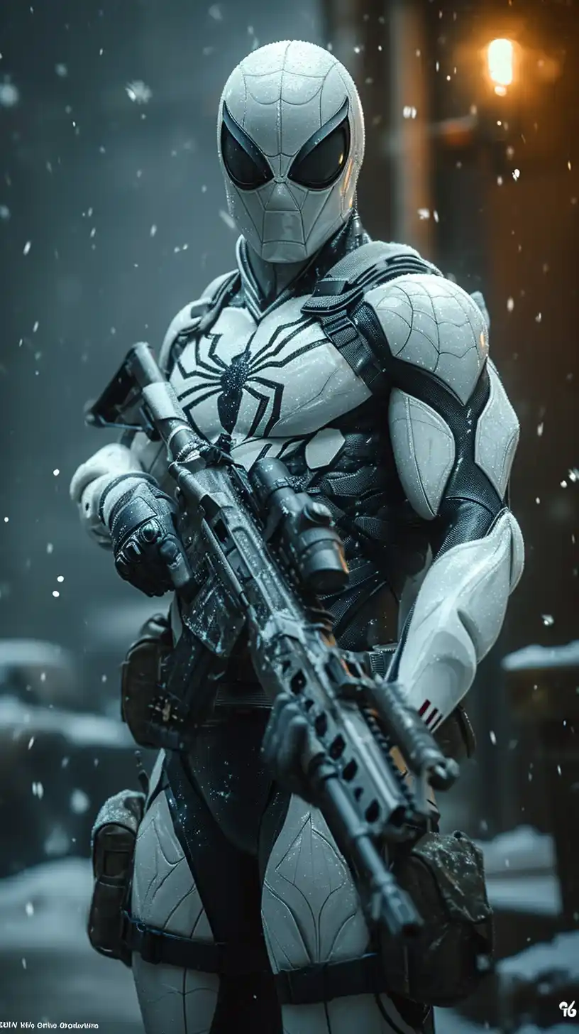 Epic Tactical Spiderman Midjourney提示词