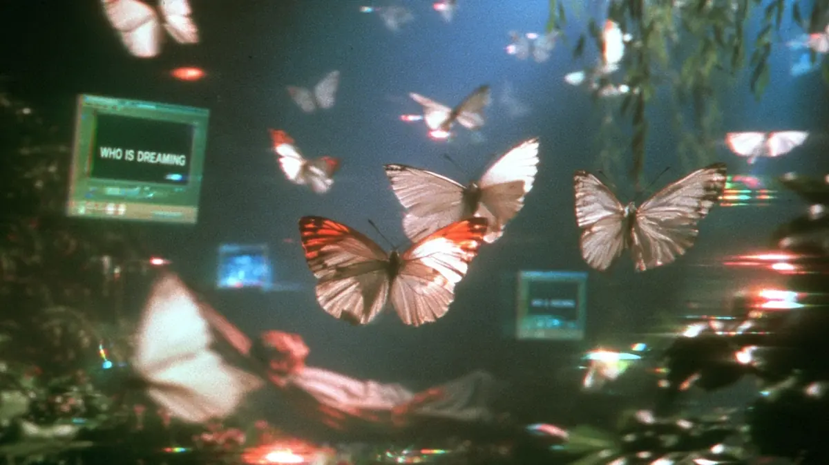 Y2K Glitch Sage Collage Midjourney提示词