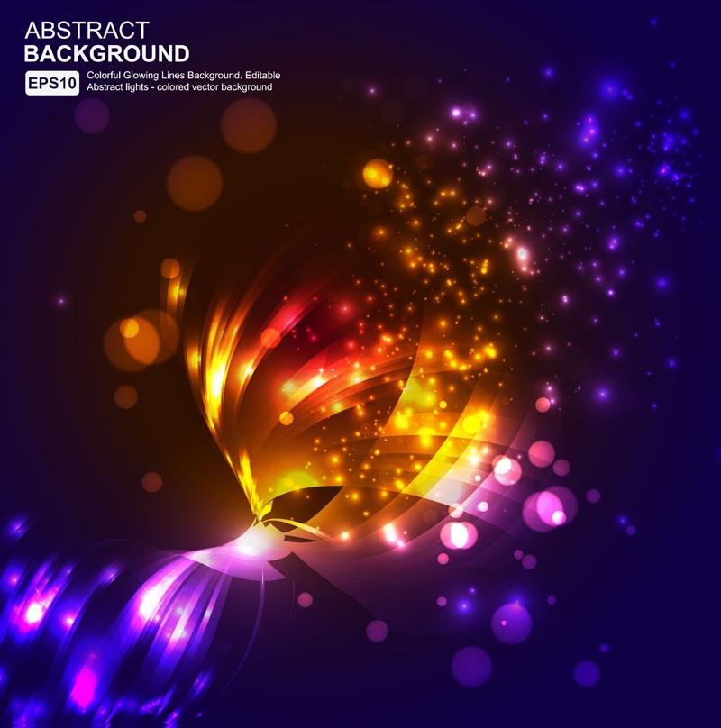 星光璀璨背景02矢量素材