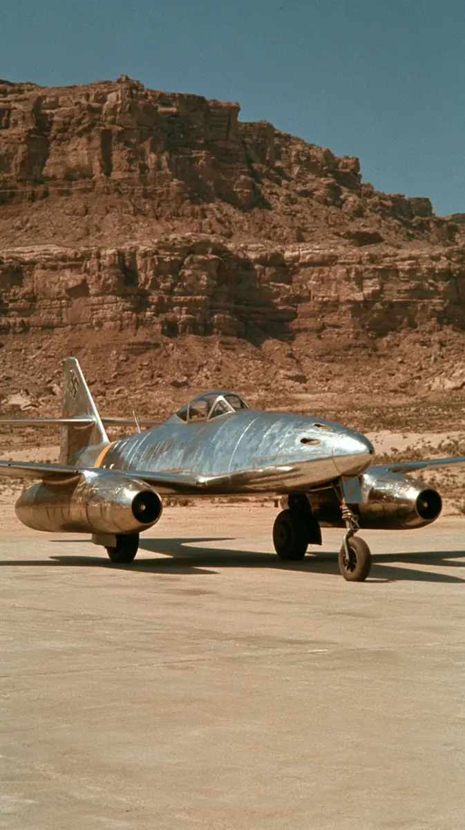 Retro Me 262 Jet Midjourney提示词