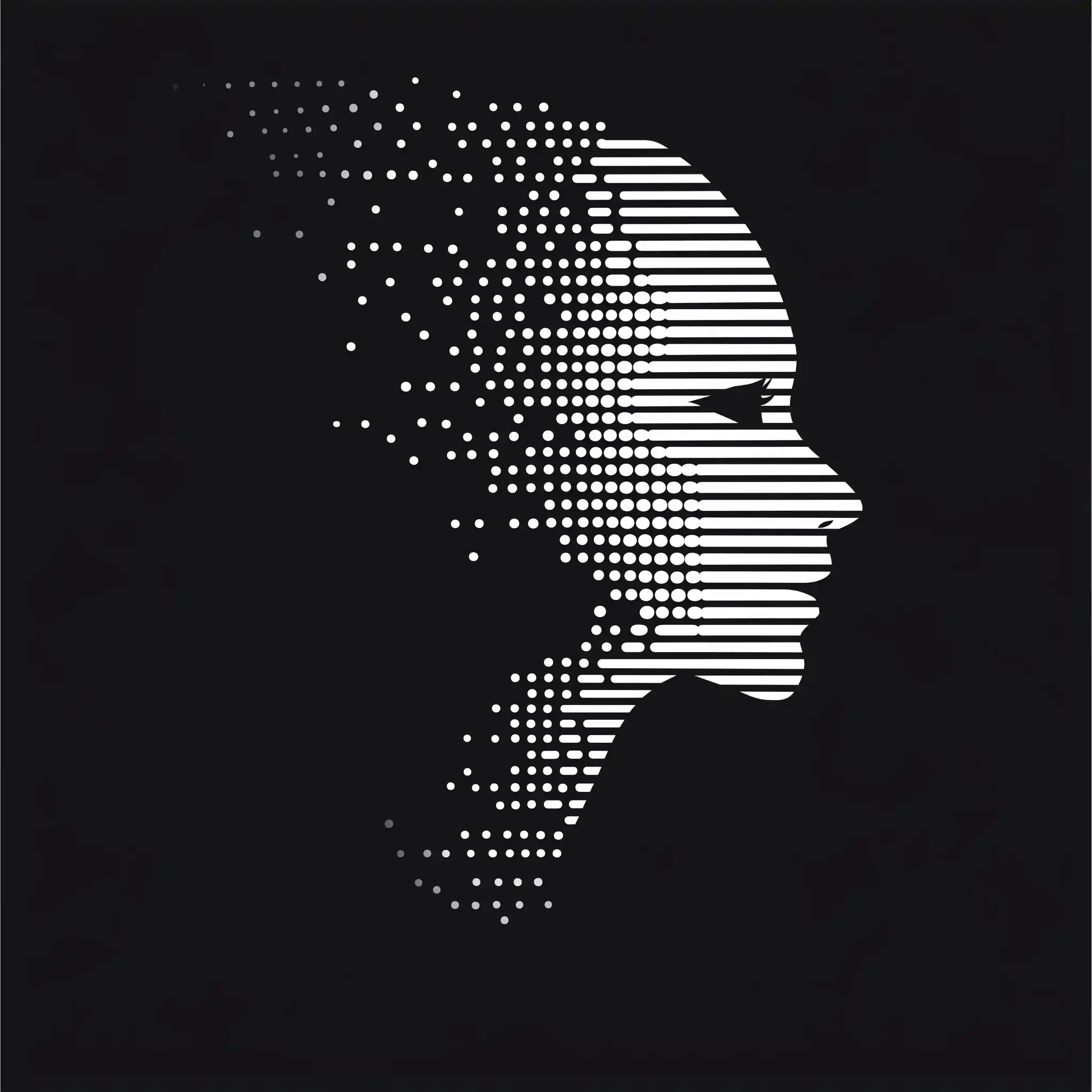 ASCII Profile Logo Design Midjourney提示词
