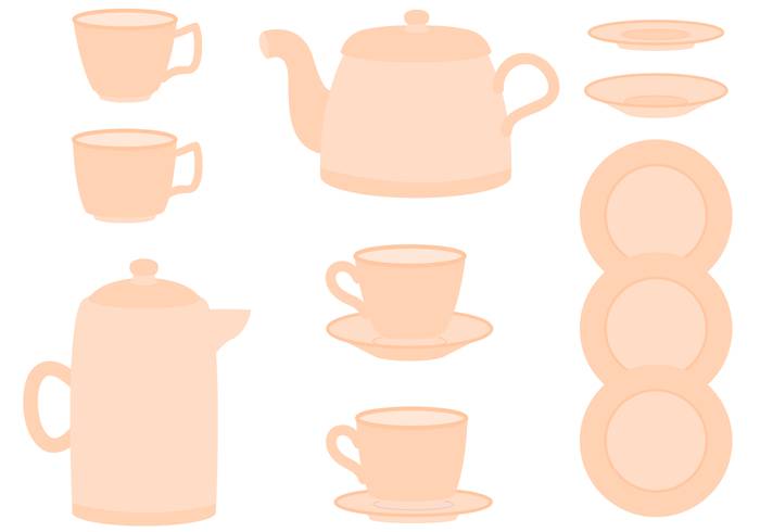 免费的茶具矢量