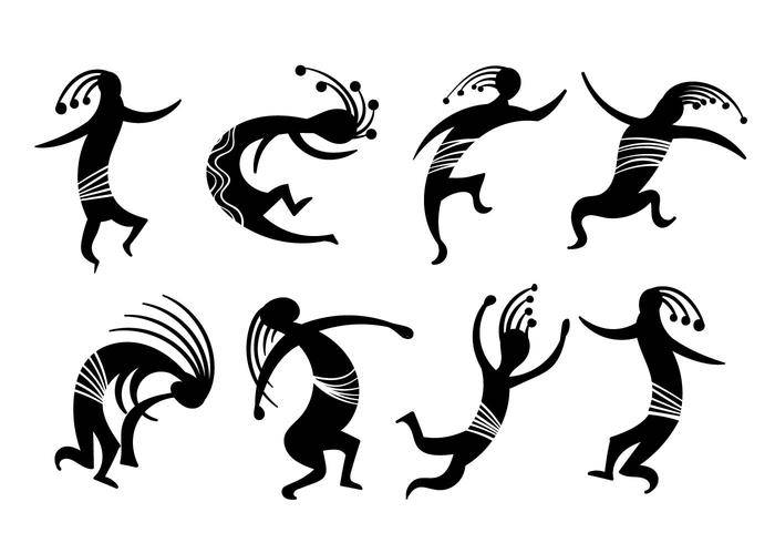 免费的Kokopelli符号矢量