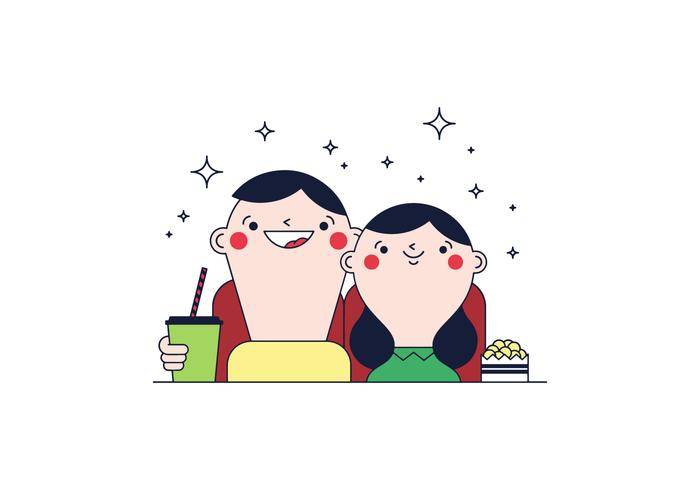 免费电影之夜矢量