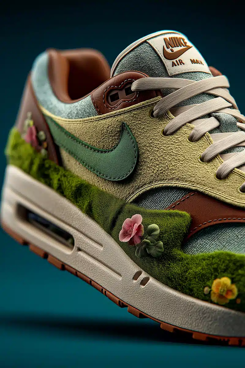 Organic Nike Air Max 1 Photography Midjourney提示词