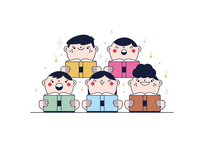 免费合唱矢量