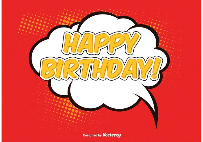 可笑的样式生日例证