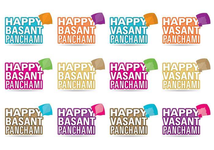 快乐Basant节矢量