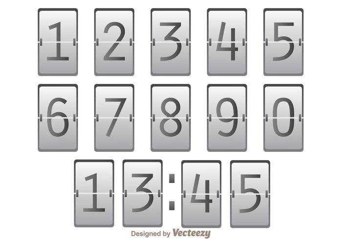 数字记分牌矢量
