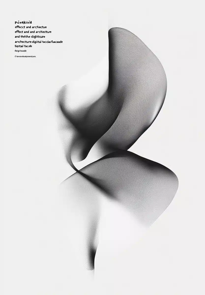Minimalist Poster Abstract Architecture Midjourney提示词