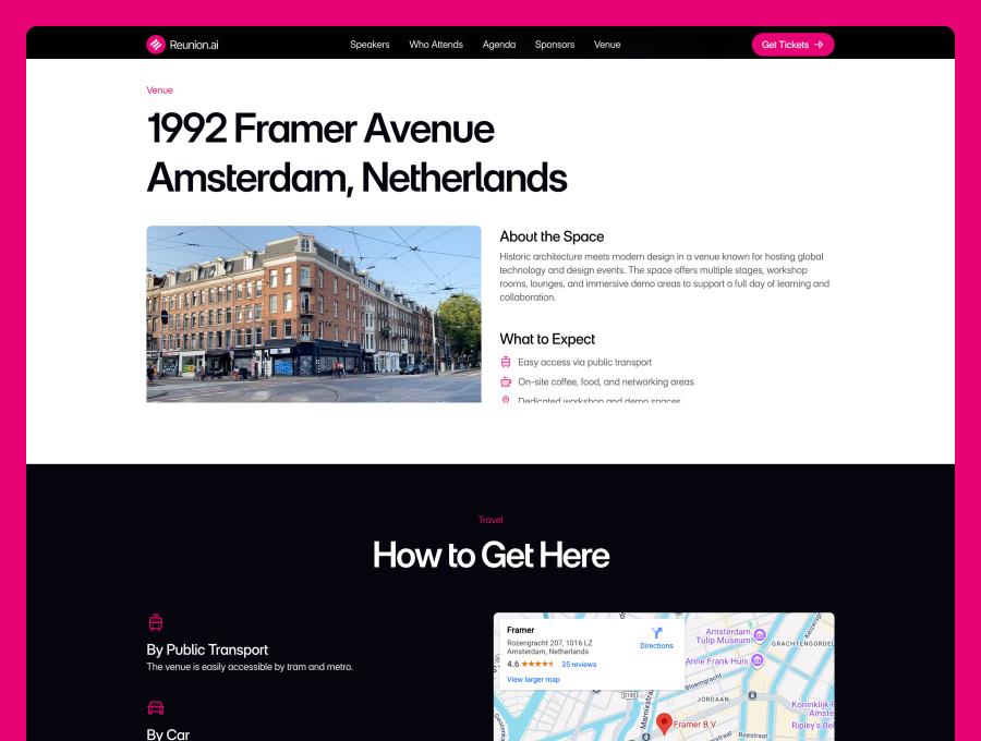 Reunion Free Event & Conference Template