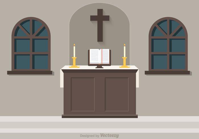 免费教堂祭坛矢量图